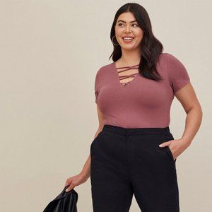 NWT Torrid Foxy V-Neck Strappy Top